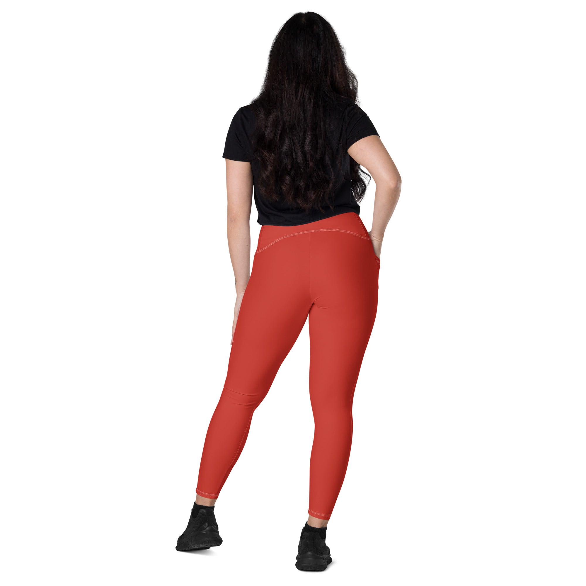Harley Davidson Red Leggings with Pockets | All Sizes
